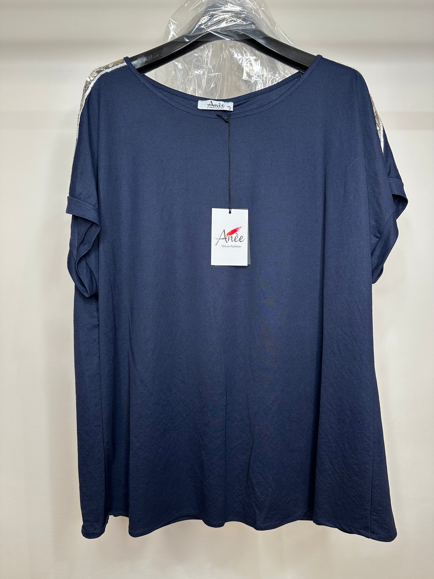 Maglietta Calibrata di Lino - Rosso/Blu/Bianco
