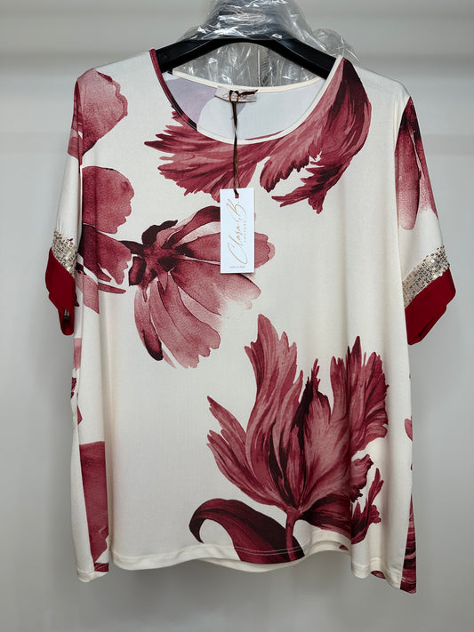 Maglia Calibrata, Fantasia - Rosso/Sabbia/Blu/Fango