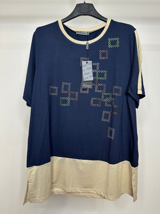 Maglia Brillantini - Blu/Nero