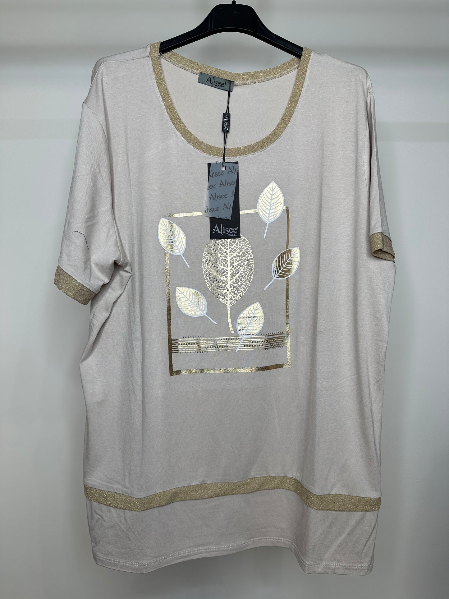 Maglia Calibrata con Disegno - Nero/Beige/Blu