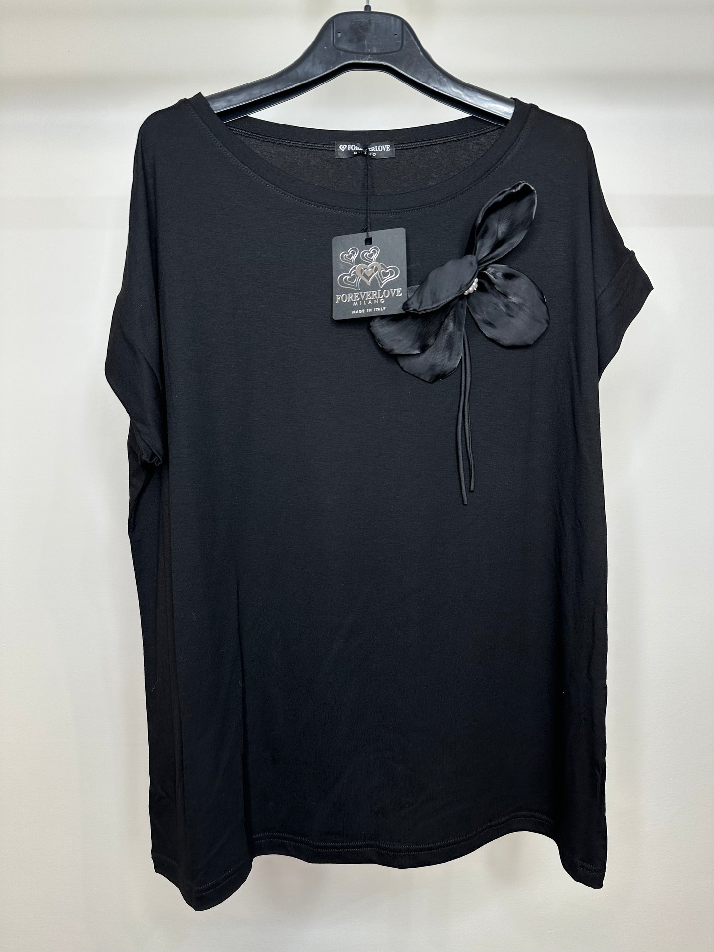 Maglia Fiore - Beige/Nero
