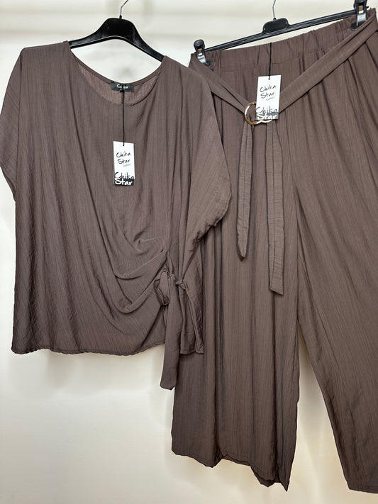 Completo di Cotone - Marrone