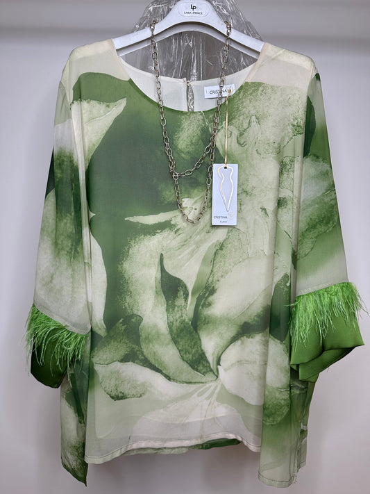 Casacca Over con Collana - Verde