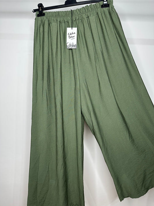 Pantaloni di Lino - Verde/Blu/Marrone/Beige