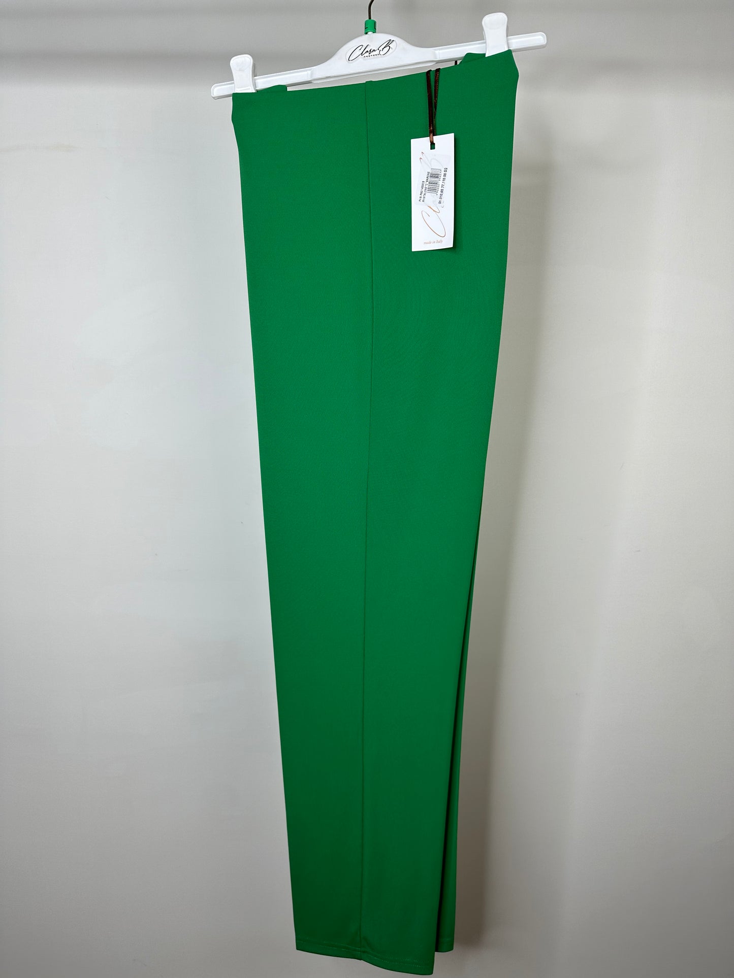 Pantaloni Morbidi con Elastico in Vita, Clara Baroni - Tiffany/Rosso/Verde