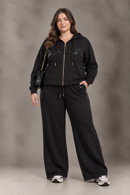 Tuta Completa Over - Nero/Marrone