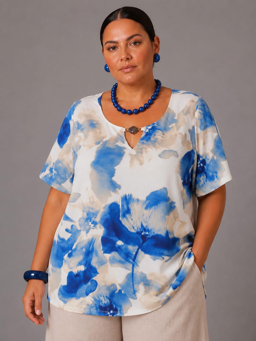 Maglia Over Fantasia - Blu
