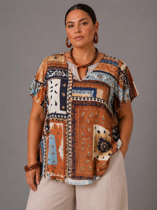 Maglia Fantasia - Marrone