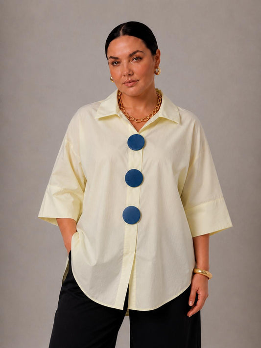 Camicia Over Tre Bottoni - 4 Colori