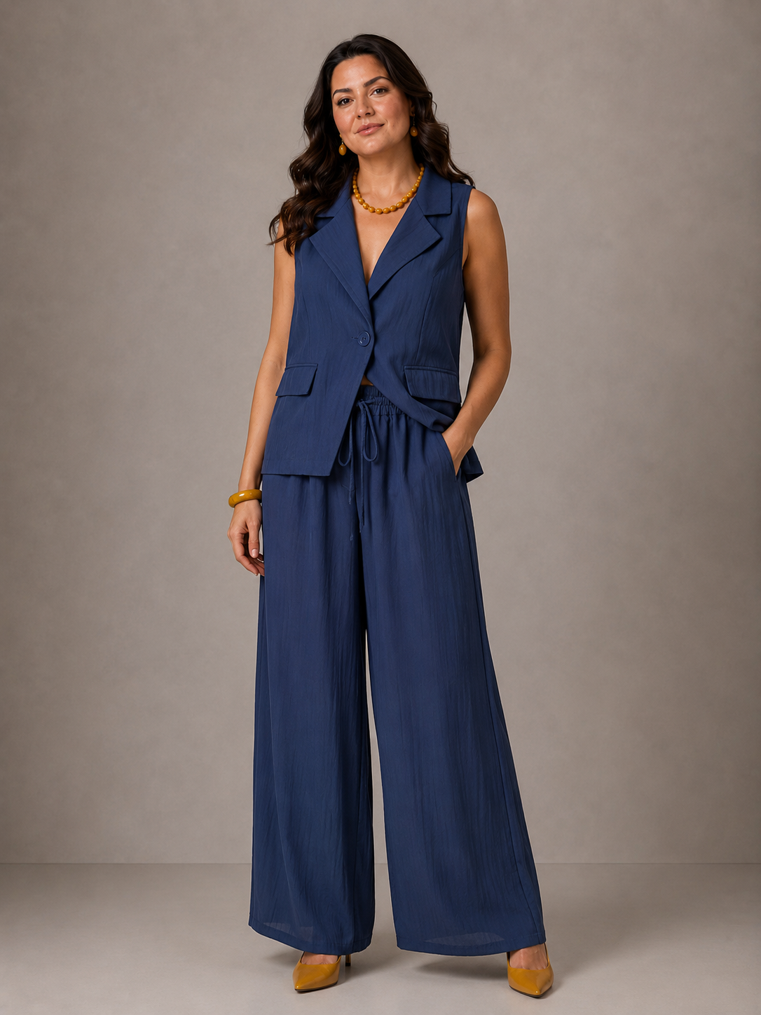 Completo con Pantaloni Palazzo - 5 Colori